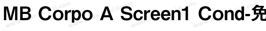 MB Corpo A Screen1 Cond字体转换